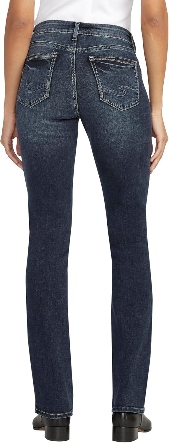 image:imageSilver Jeans Co Womens Suki Mid Rise Curvy Fit Slim Bootcut JeansDark Indigo Rinse