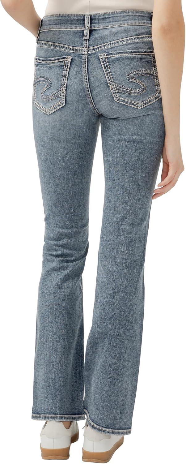 image:imageSilver Jeans Co Womens Suki Mid Rise Curvy Fit Slim Bootcut JeansDark Wash