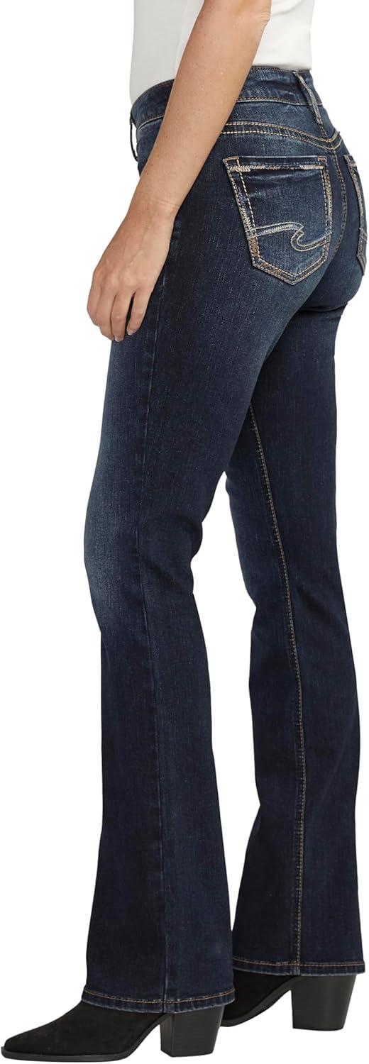 image:imageSilver Jeans Co Womens Suki Mid Rise Curvy Fit Slim Bootcut JeansDark Wash Edb497