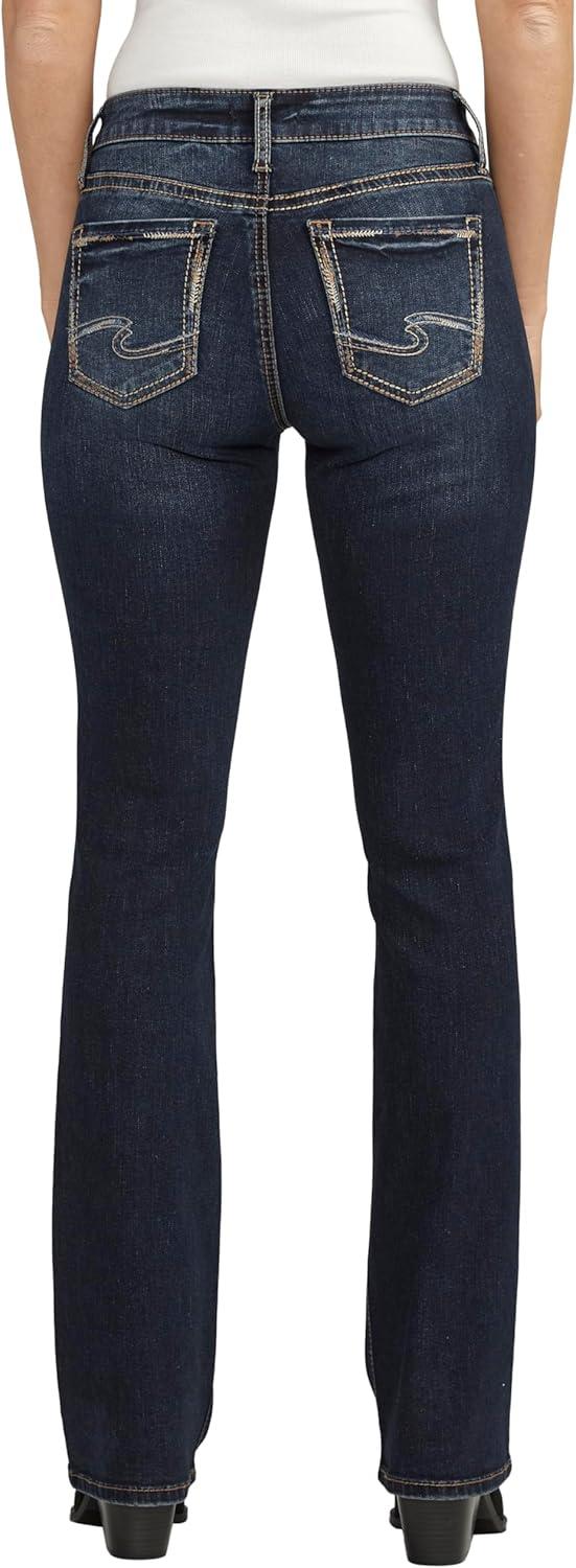 image:imageSilver Jeans Co Womens Suki Mid Rise Curvy Fit Slim Bootcut JeansDark Wash Edb497