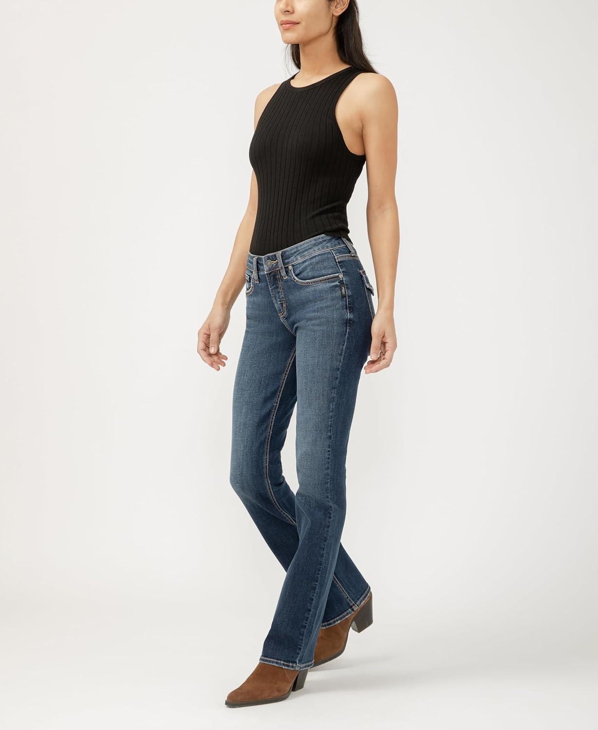 image:imageSilver Jeans Co Womens Suki Mid Rise Curvy Fit Slim Bootcut JeansGeorgia