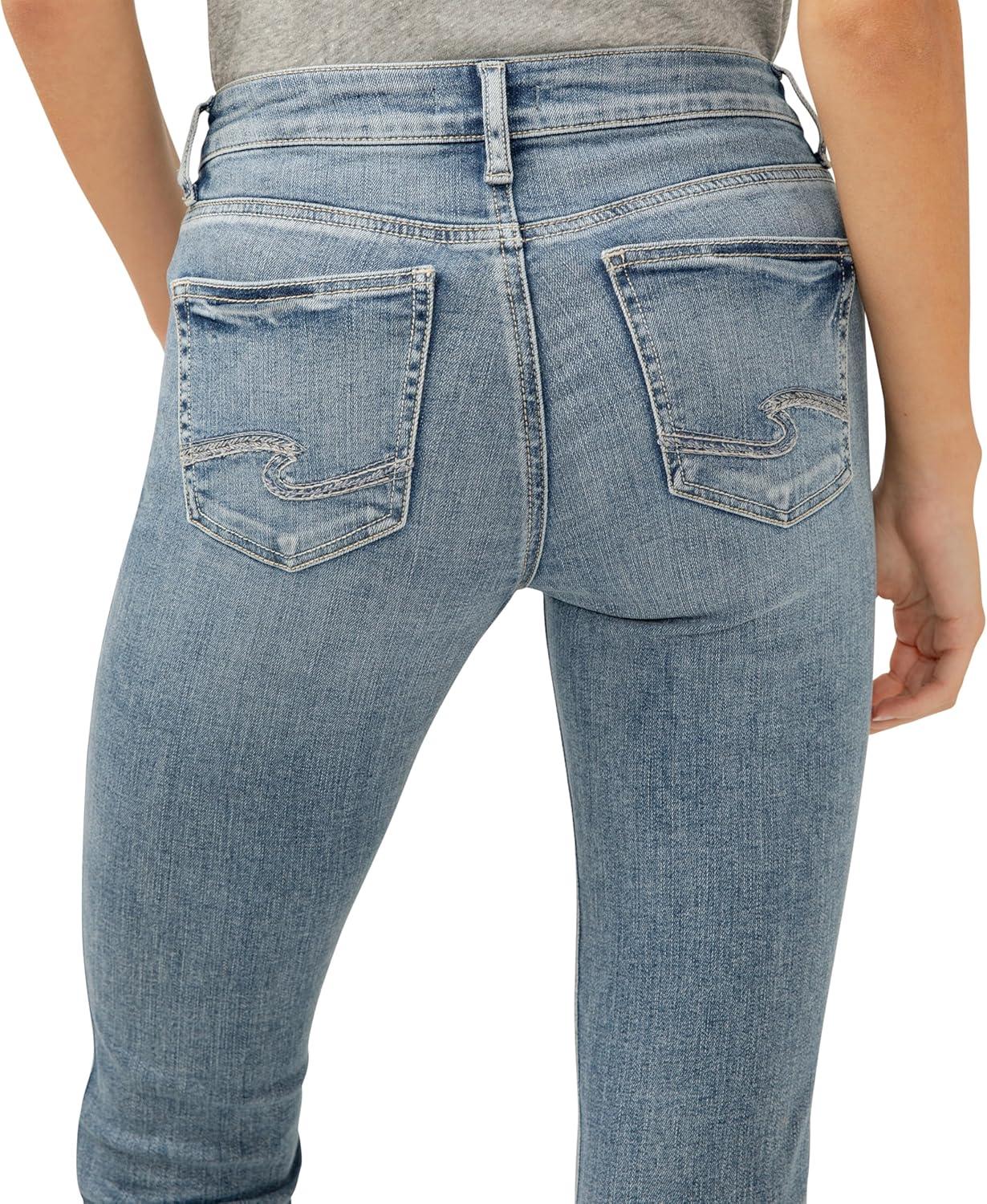 image:imageSilver Jeans Co Womens Suki Mid Rise Curvy Fit Slim Bootcut JeansLight Indigo