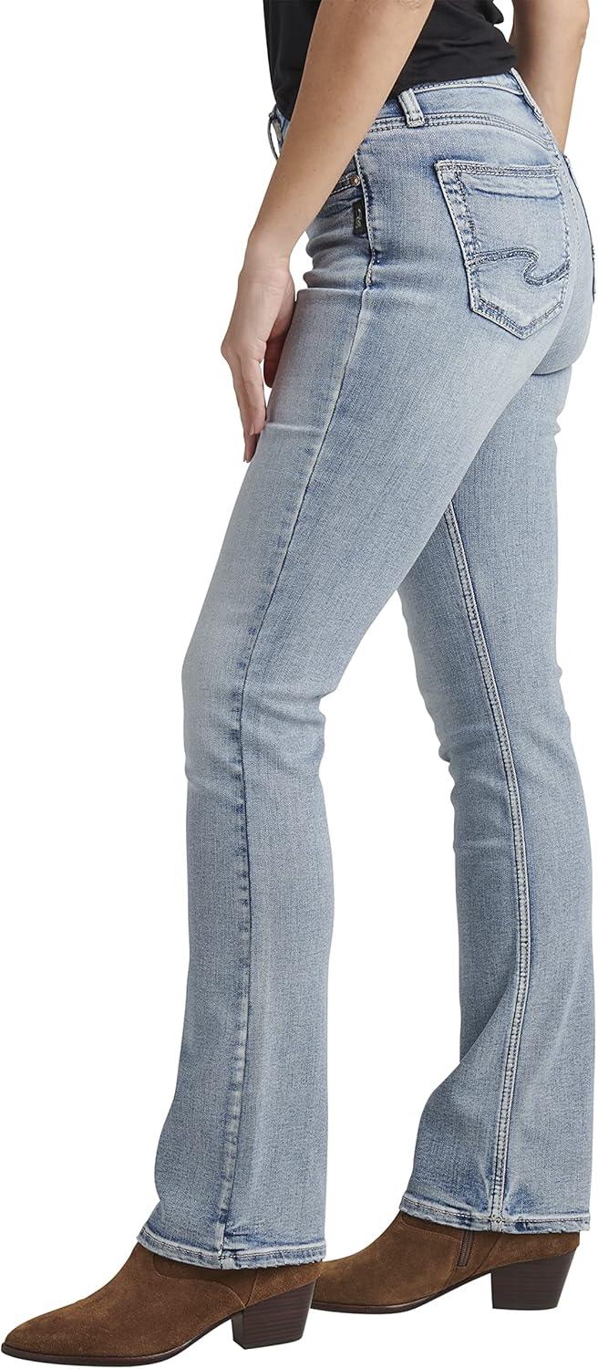 image:imageSilver Jeans Co Womens Suki Mid Rise Curvy Fit Slim Bootcut JeansLight Wash Edb188