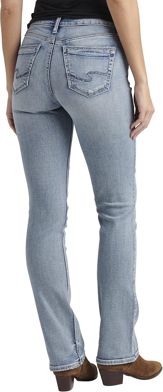 image:imageSilver Jeans Co Womens Suki Mid Rise Curvy Fit Slim Bootcut JeansLight Wash Edb188
