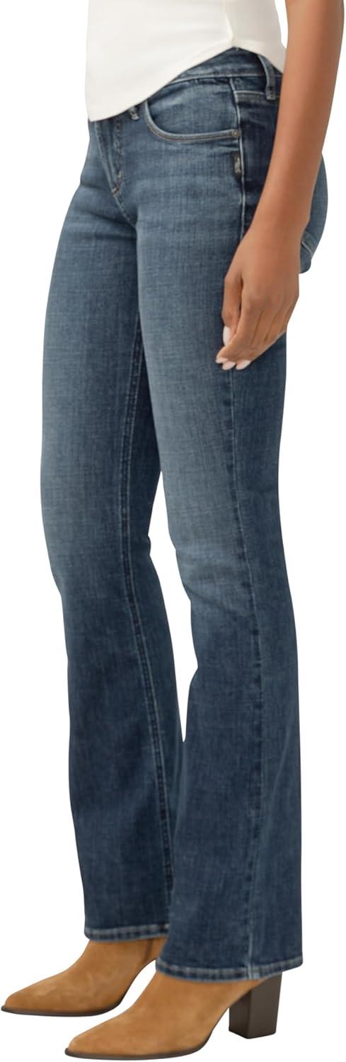 image:imageSilver Jeans Co Womens Suki Mid Rise Curvy Fit Slim Bootcut JeansLuxe Stretch Beats
