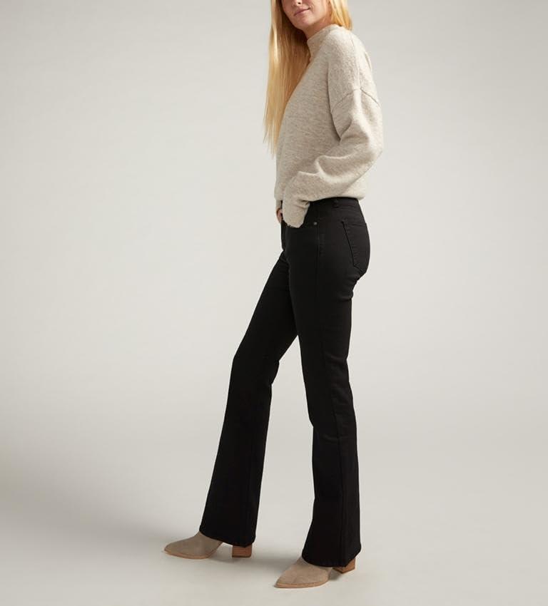 image:imageSilver Jeans Co Womens Suki Mid Rise Curvy Fit Slim Bootcut JeansLuxe Stretch Black