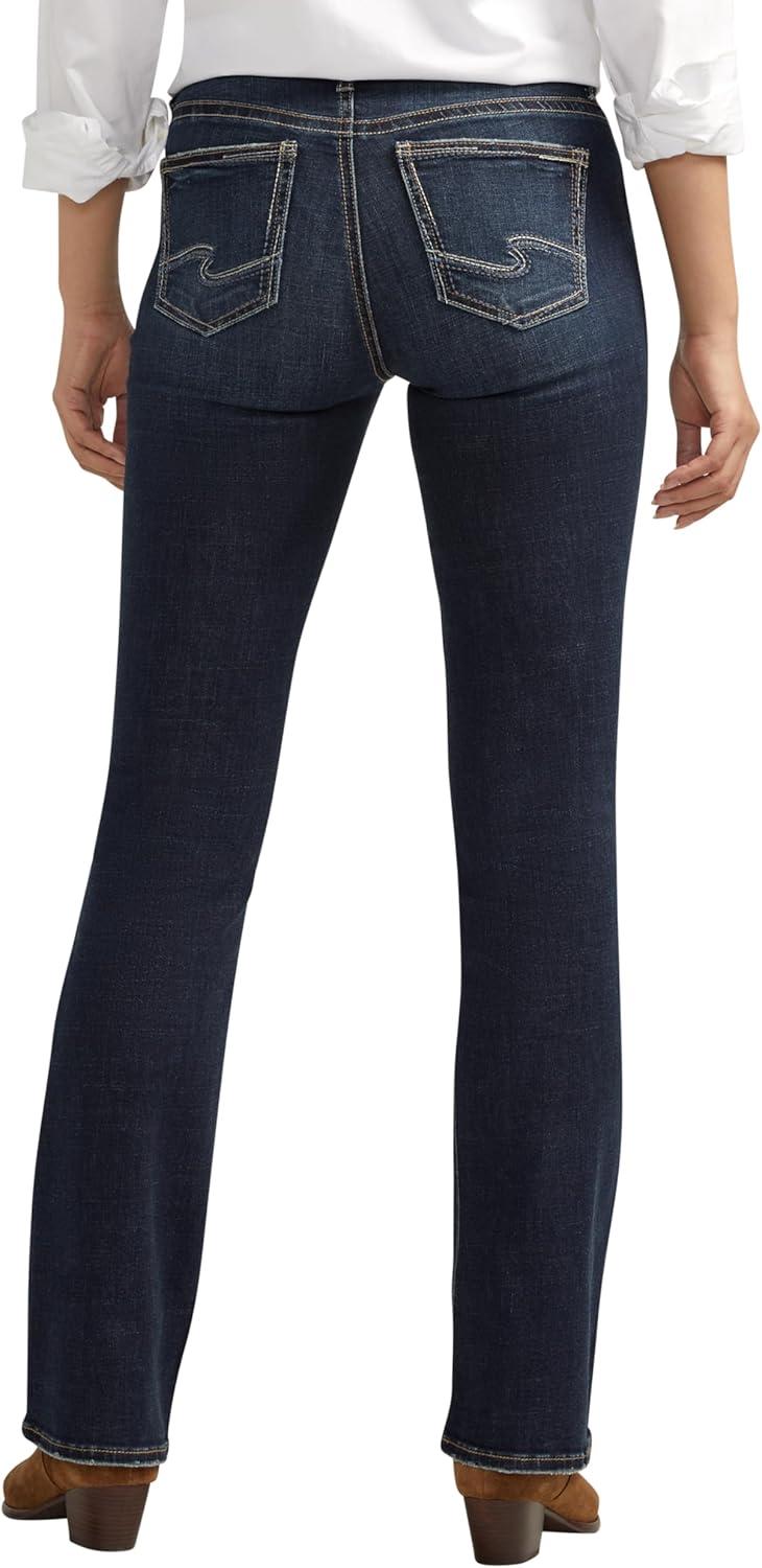 image:imageSilver Jeans Co Womens Suki Mid Rise Curvy Fit Slim Bootcut JeansLuxe Stretch Dark Indigo