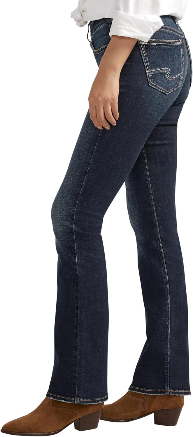 image:imageSilver Jeans Co Womens Suki Mid Rise Curvy Fit Slim Bootcut JeansLuxe Stretch Dark Indigo