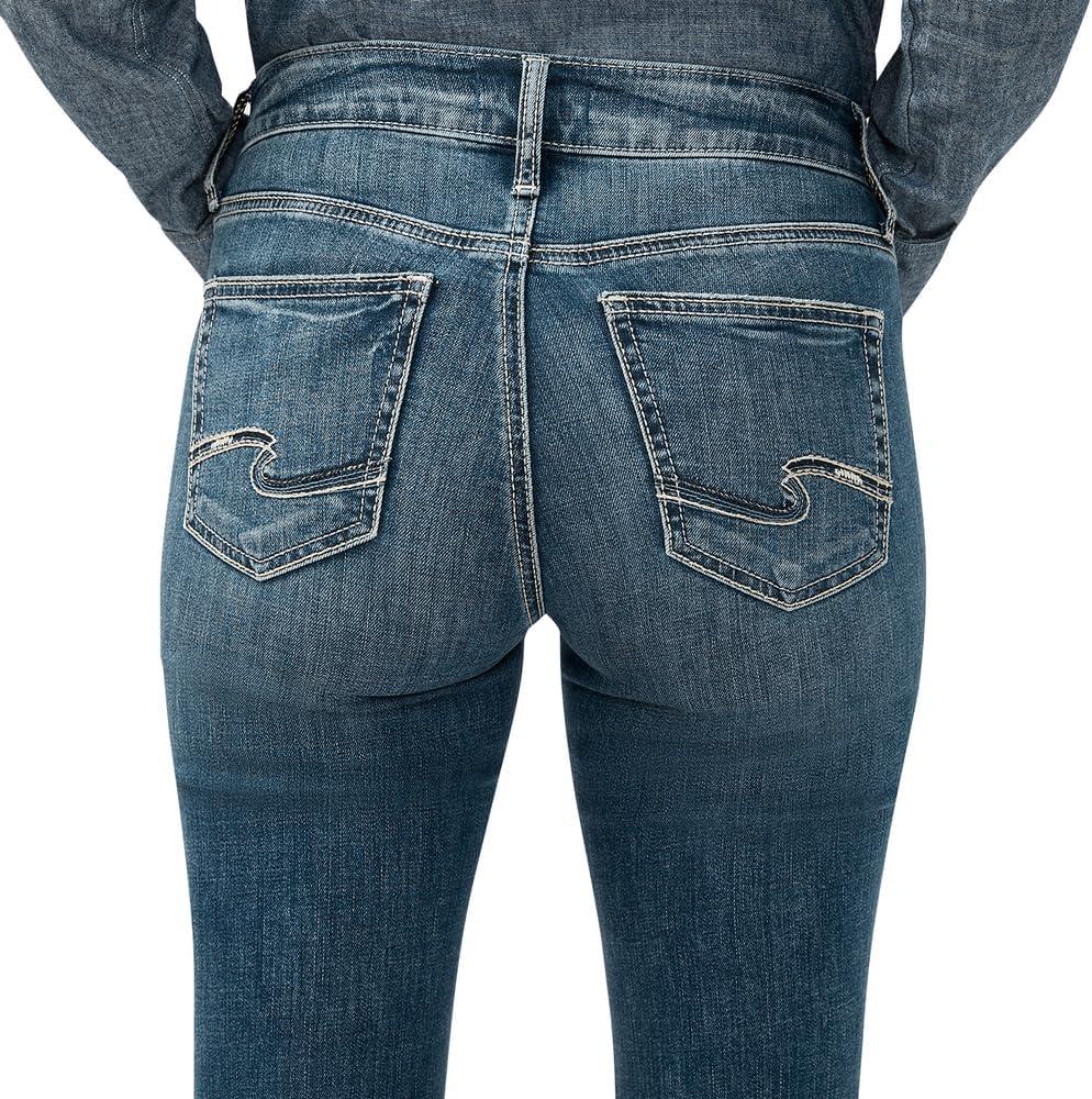 image:imageSilver Jeans Co Womens Suki Mid Rise Curvy Fit Slim Bootcut JeansLuxe Stretch Dark Wash