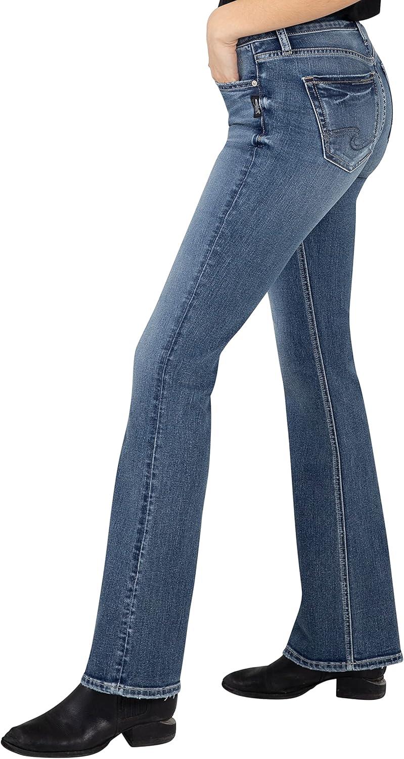 image:imageSilver Jeans Co Womens Suki Mid Rise Curvy Fit Slim Bootcut JeansMed Power Stretch