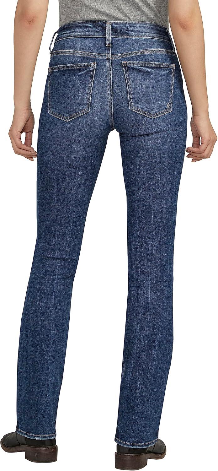 image:imageSilver Jeans Co Womens Suki Mid Rise Curvy Fit Slim Bootcut JeansMed Wash Eae333