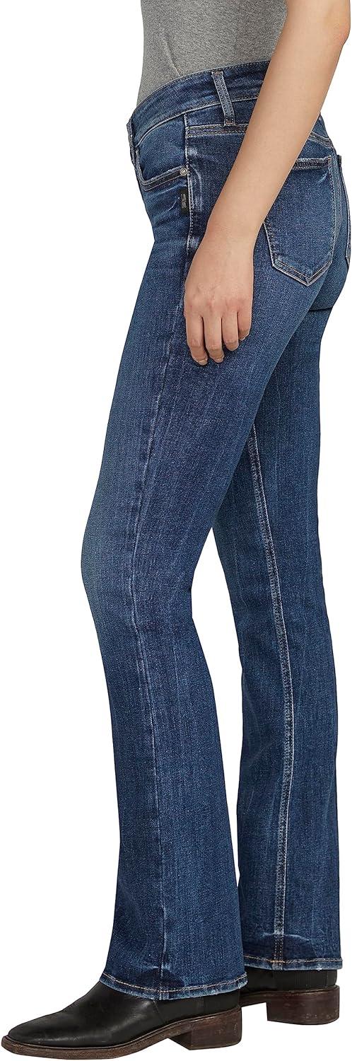 image:imageSilver Jeans Co Womens Suki Mid Rise Curvy Fit Slim Bootcut JeansMed Wash Eae333