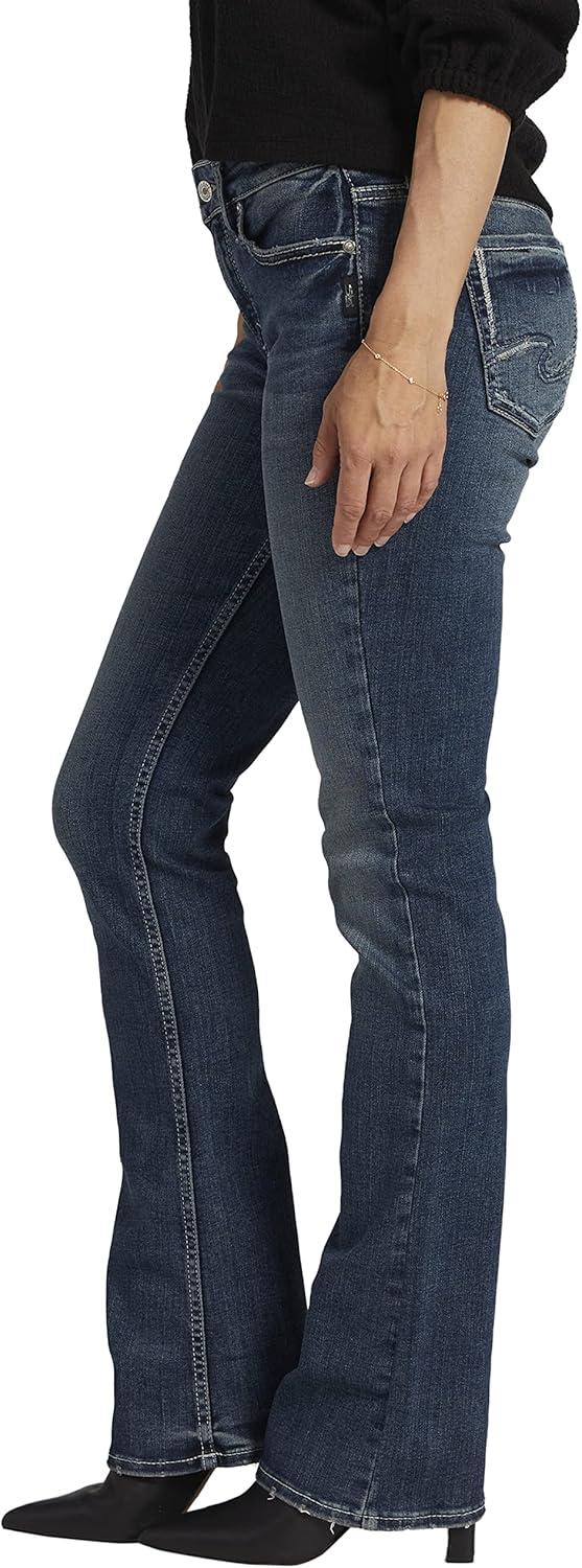 image:imageSilver Jeans Co Womens Suki Mid Rise Curvy Fit Slim Bootcut JeansMed Wash Eae356