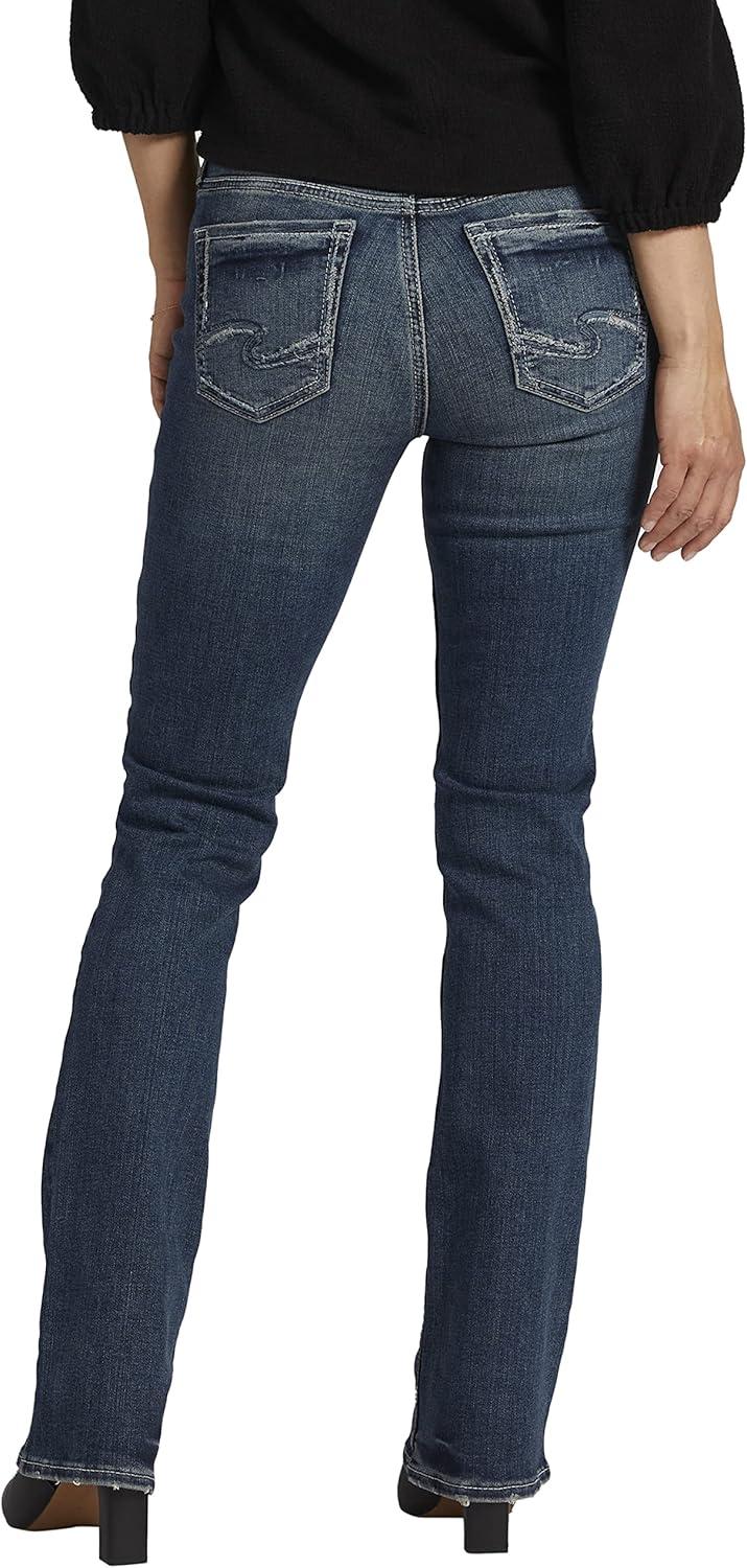 image:imageSilver Jeans Co Womens Suki Mid Rise Curvy Fit Slim Bootcut JeansMed Wash Eae356