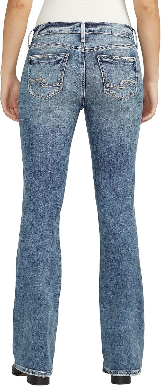 image:imageSilver Jeans Co Womens Suki Mid Rise Curvy Fit Slim Bootcut JeansMed Wash Ecf204