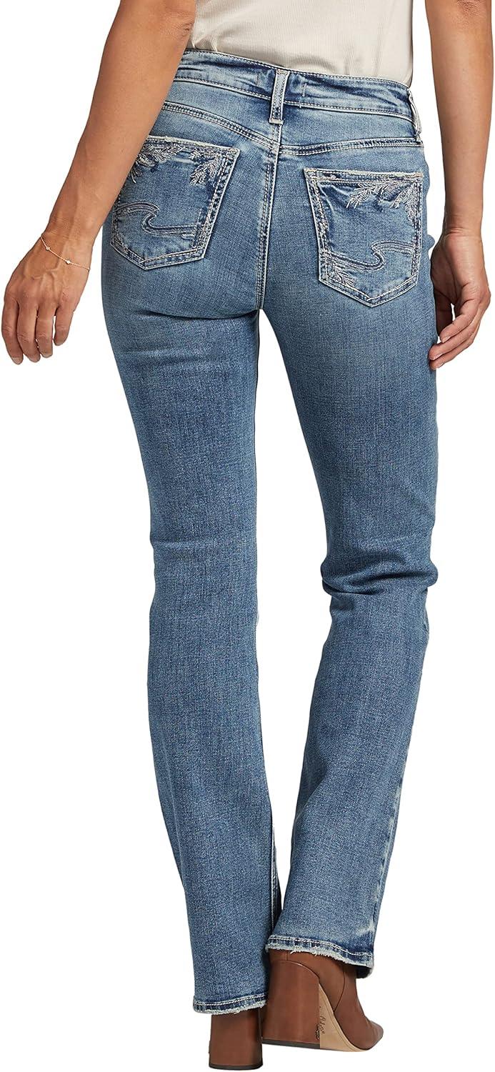 image:imageSilver Jeans Co Womens Suki Mid Rise Curvy Fit Slim Bootcut JeansMed Wash Ecf315