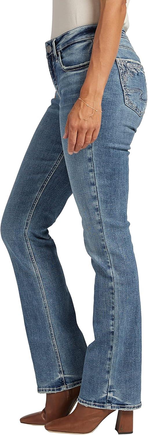 image:imageSilver Jeans Co Womens Suki Mid Rise Curvy Fit Slim Bootcut JeansMed Wash Ecf315