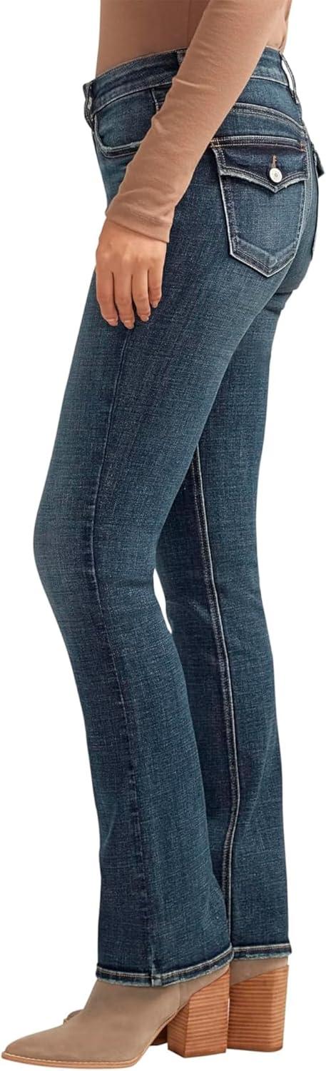 image:imageSilver Jeans Co Womens Suki Mid Rise Curvy Fit Slim Bootcut JeansMed Wash Ecf339
