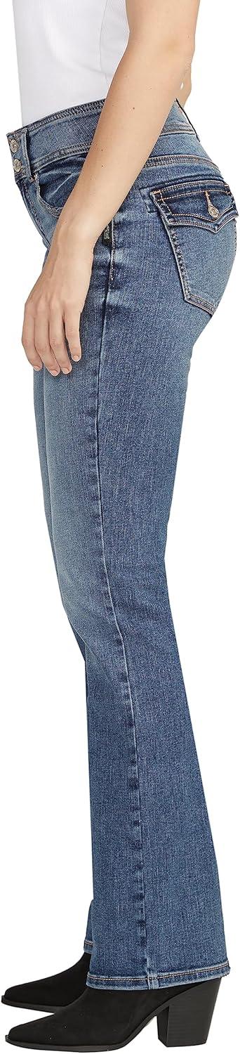 image:imageSilver Jeans Co Womens Suki Mid Rise Curvy Fit Slim Bootcut JeansMed Wash Edb336