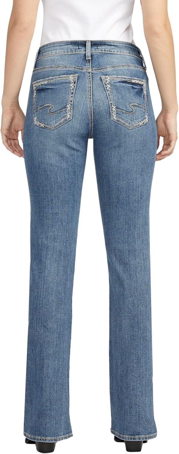 image:imageSilver Jeans Co Womens Suki Mid Rise Curvy Fit Slim Bootcut JeansMed Wash Ekc328