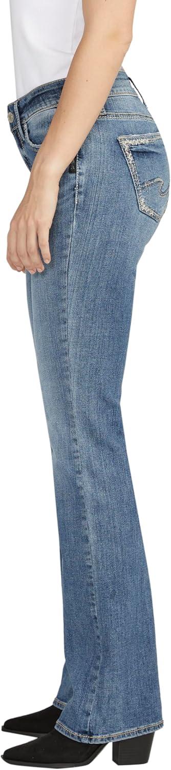 image:imageSilver Jeans Co Womens Suki Mid Rise Curvy Fit Slim Bootcut JeansMed Wash Ekc328