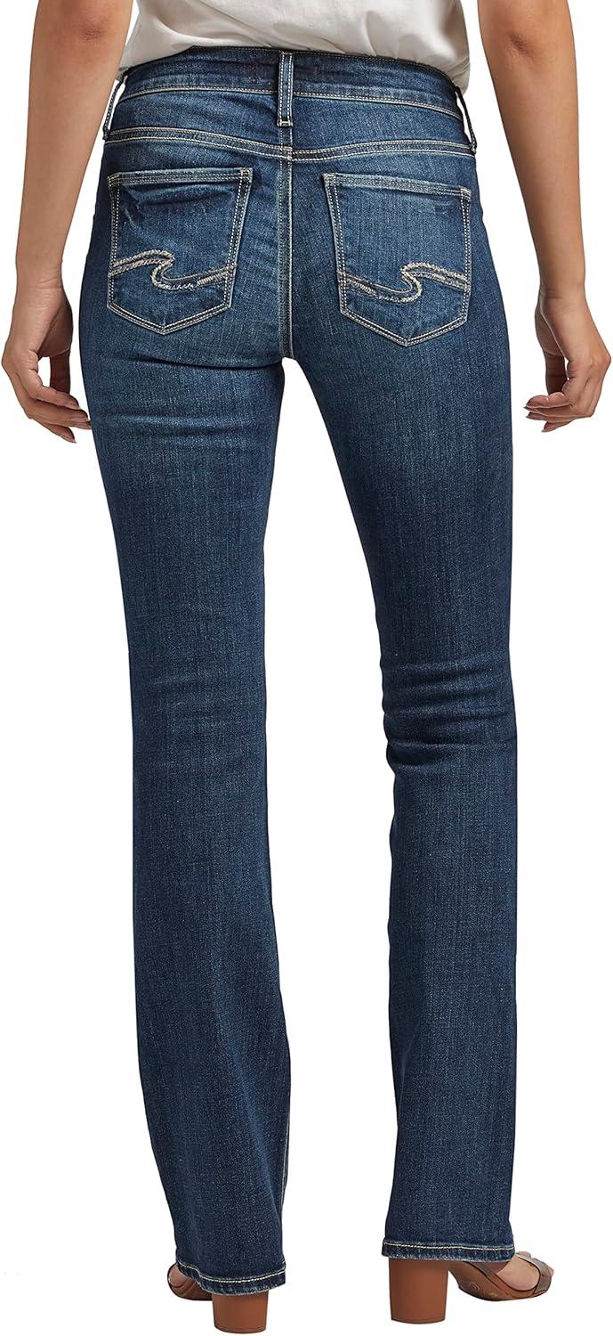 image:imageSilver Jeans Co Womens Suki Mid Rise Curvy Fit Slim Bootcut JeansMed Wash Ekc385
