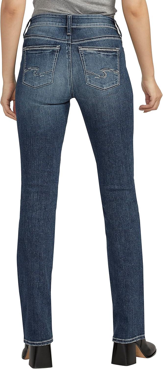 image:imageSilver Jeans Co Womens Suki Mid Rise Curvy Fit Slim Bootcut JeansMed Wash Ekc391