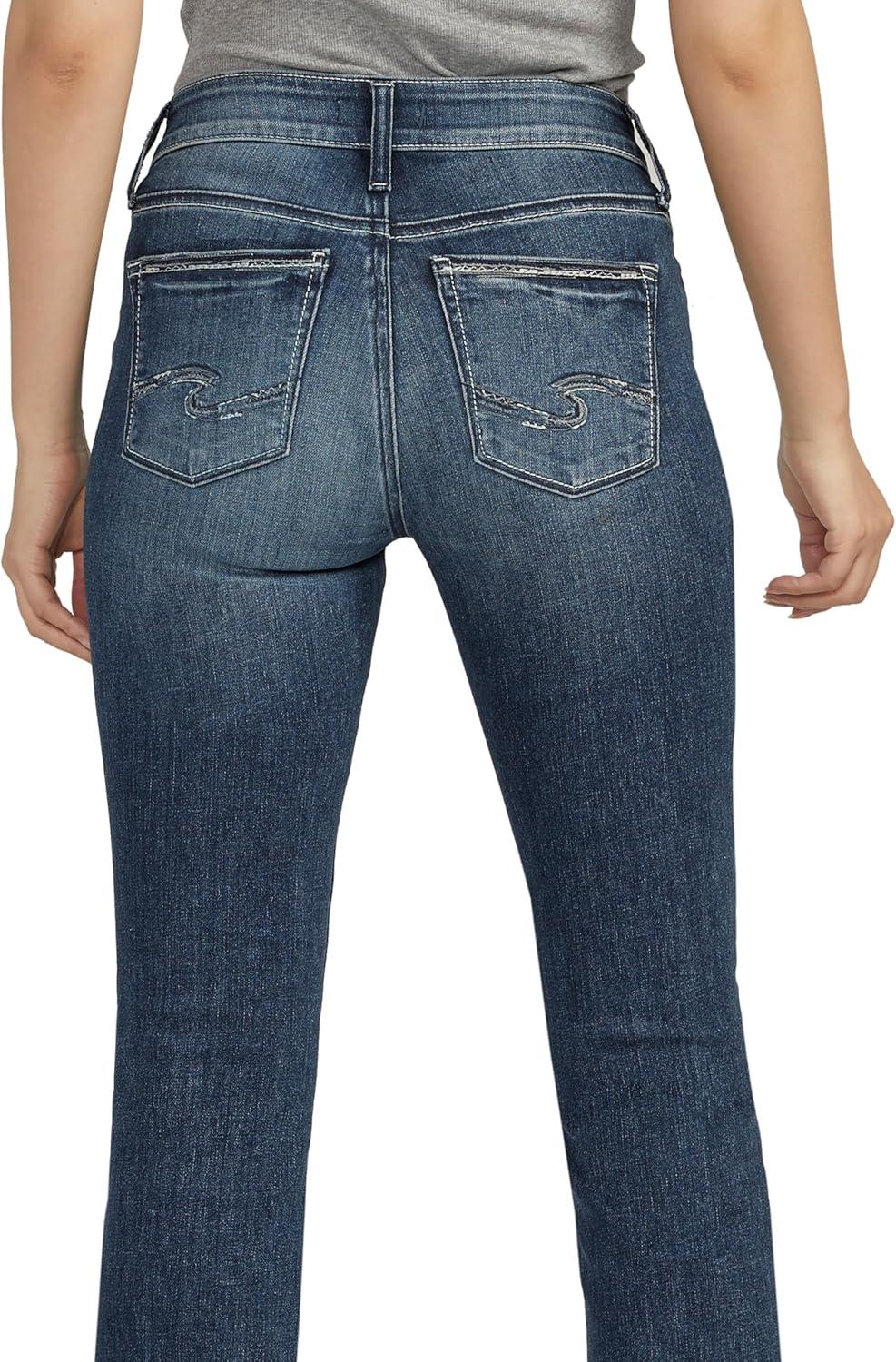 image:imageSilver Jeans Co Womens Suki Mid Rise Curvy Fit Slim Bootcut JeansMed Wash Ekc391