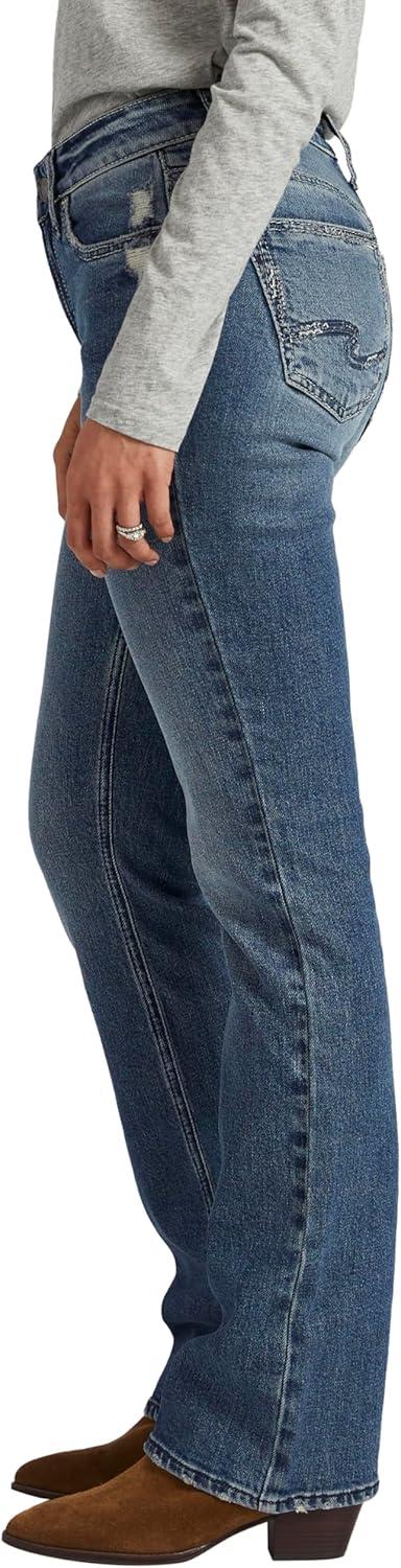 image:imageSilver Jeans Co Womens Suki Mid Rise Curvy Fit Slim Bootcut JeansMed Wash Eoe348
