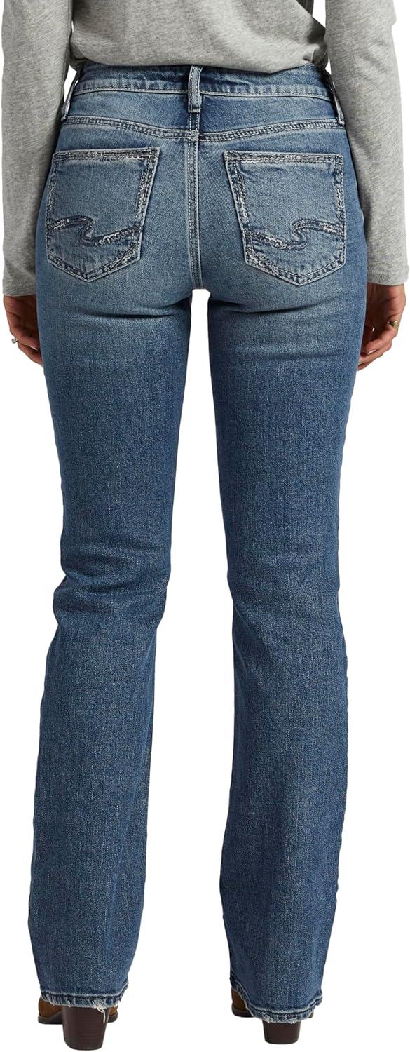 image:imageSilver Jeans Co Womens Suki Mid Rise Curvy Fit Slim Bootcut JeansMed Wash Eoe348