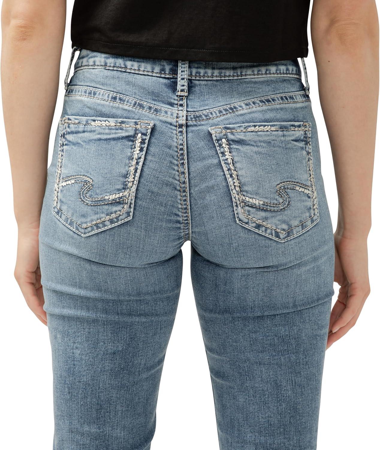 image:imageSilver Jeans Co Womens Suki Mid Rise Curvy Fit Slim Bootcut JeansMed Wash Sia336