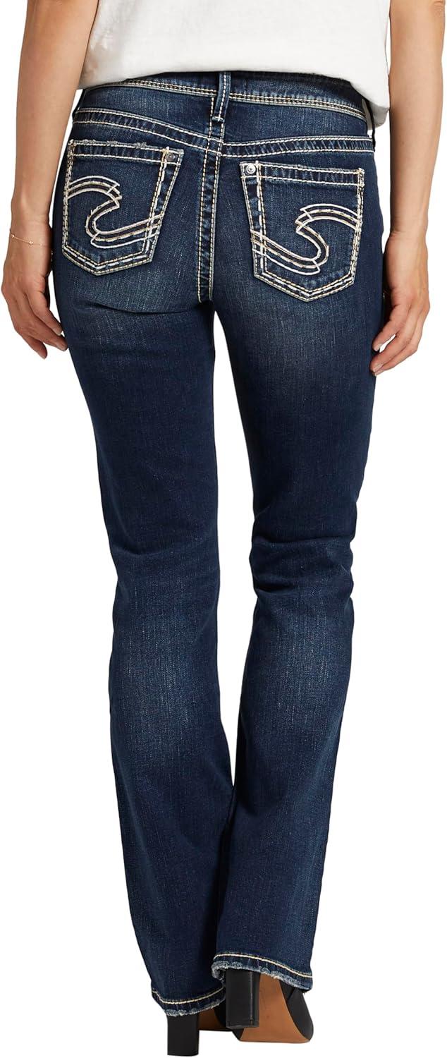 image:imageSilver Jeans Co Womens Suki Mid Rise Curvy Fit Slim Bootcut JeansMed Wash Sjb376