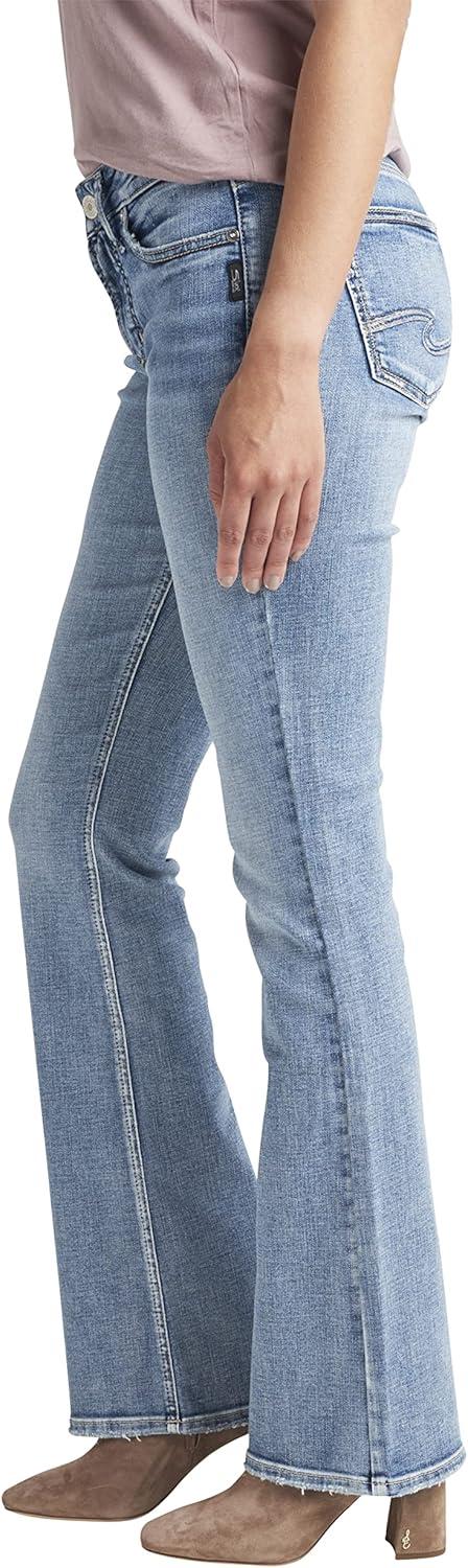 image:imageSilver Jeans Co Womens Suki Mid Rise Curvy Fit Slim Bootcut JeansMedium Light Indigo