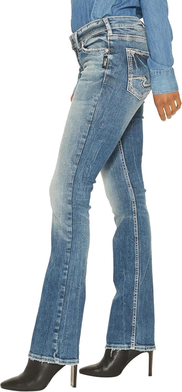 image:imageSilver Jeans Co Womens Suki Mid Rise Curvy Fit Slim Bootcut JeansMedium Vintage