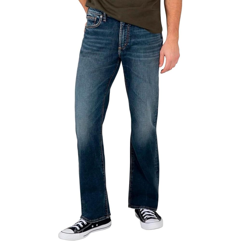 image:imageSilver Jeans Co Mens Craig Classic Fit Bootcut JeansDeep Dark Rinse