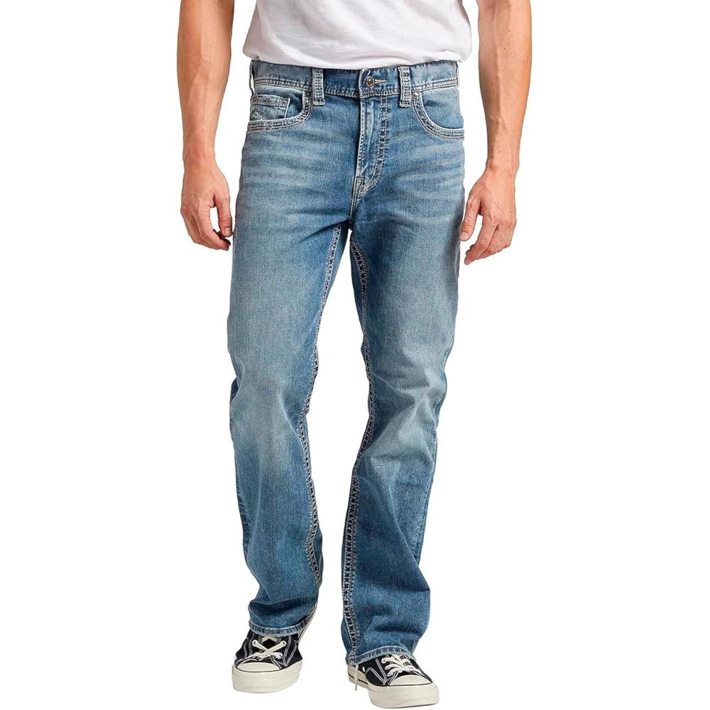 image:imageSilver Jeans Co Mens Craig Classic Fit Bootcut JeansLight Marble Indigo