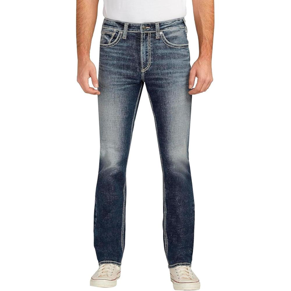 image:imageSilver Jeans Co Mens Grayson Classic Fit Straight Leg Jeans LegacyDark Wash Efs356