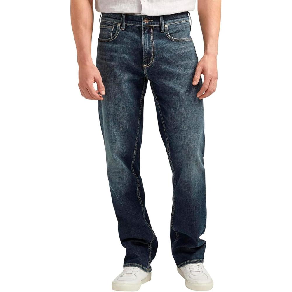 image:imageSilver Jeans Co Mens Grayson Classic Fit Straight Leg Jeans LegacyDark Wash Efs361