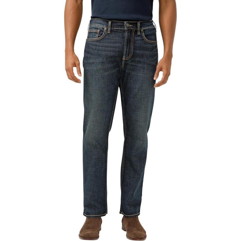 image:imageSilver Jeans Co Mens Grayson Classic Fit Straight Leg Jeans LegacyDark Wash Efs409