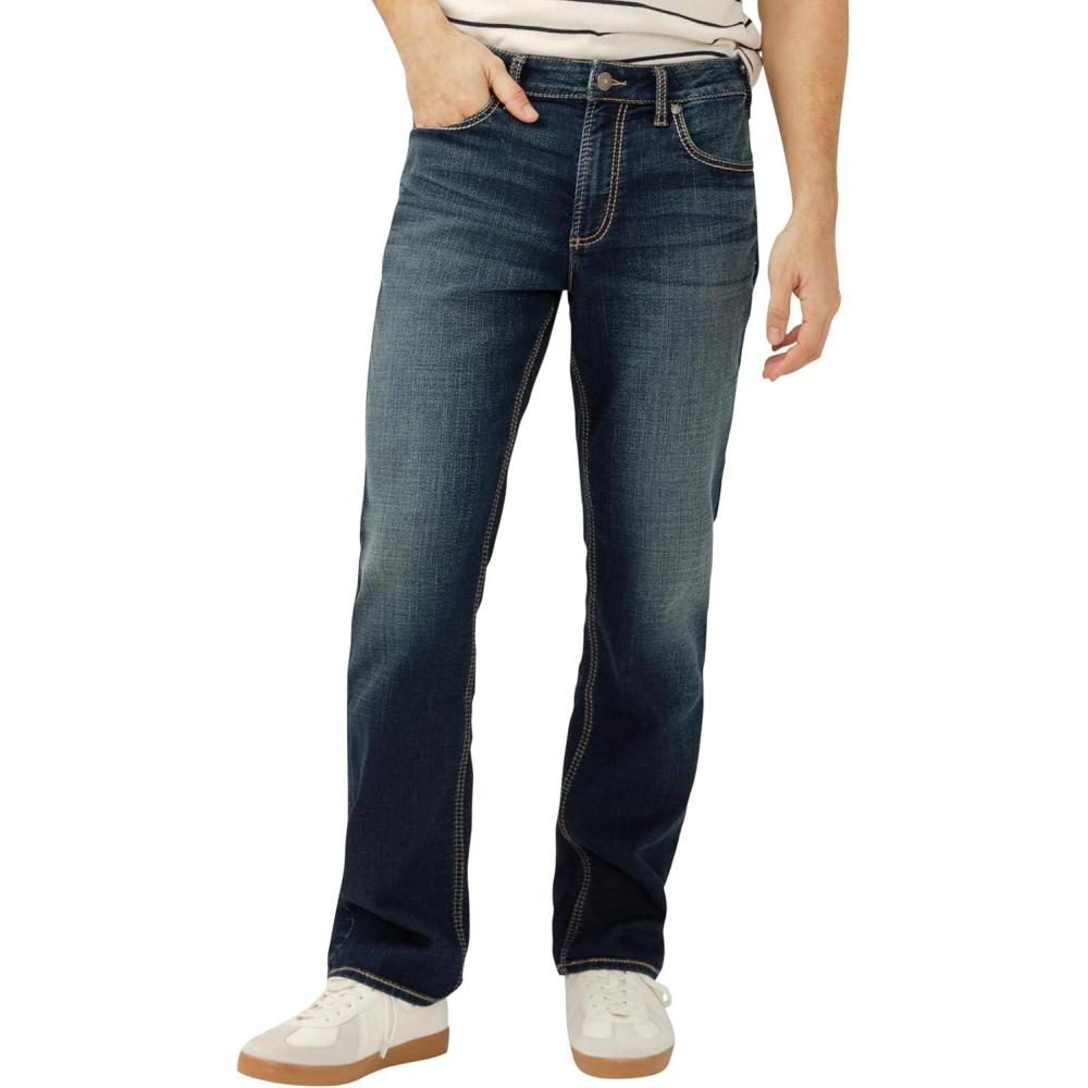 image:imageSilver Jeans Co Mens Grayson Classic Fit Straight Leg Jeans LegacyDark Wash Ewk464