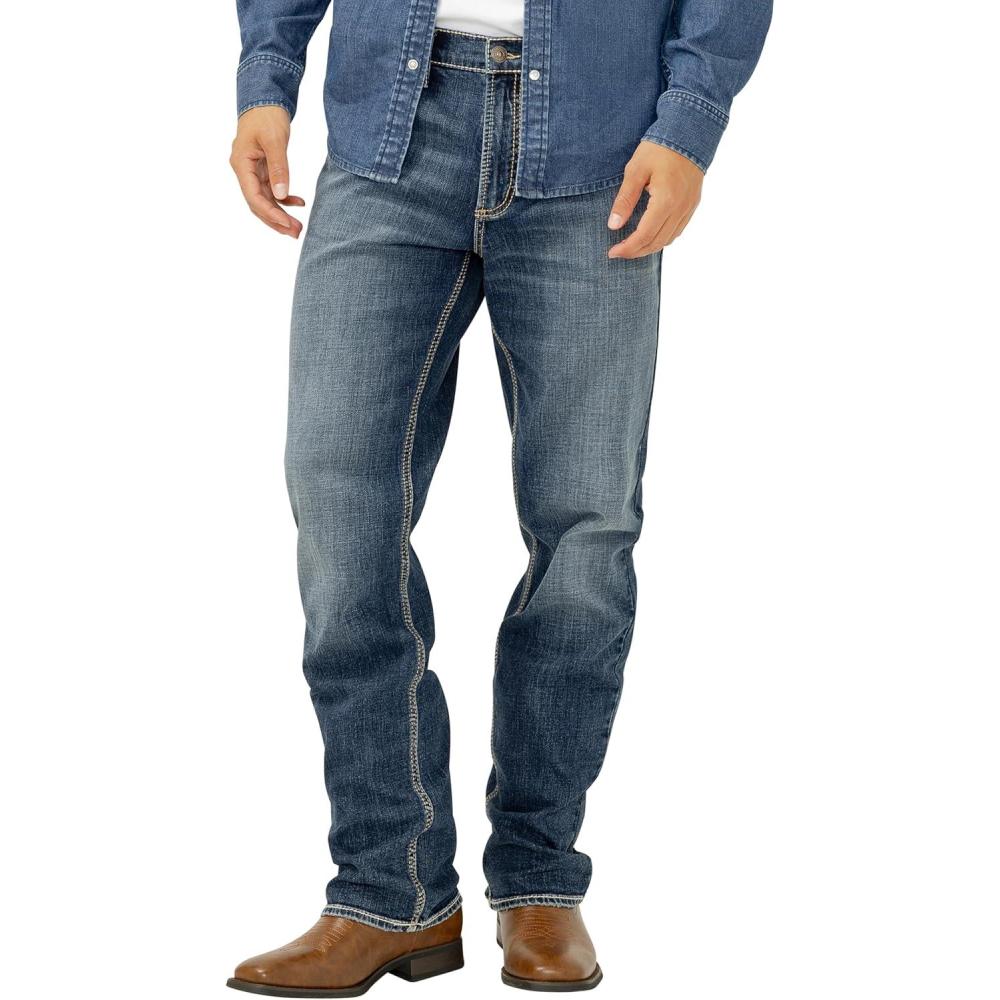 image:imageSilver Jeans Co Mens Grayson Classic Fit Straight Leg Jeans LegacyDark Wash Lds374