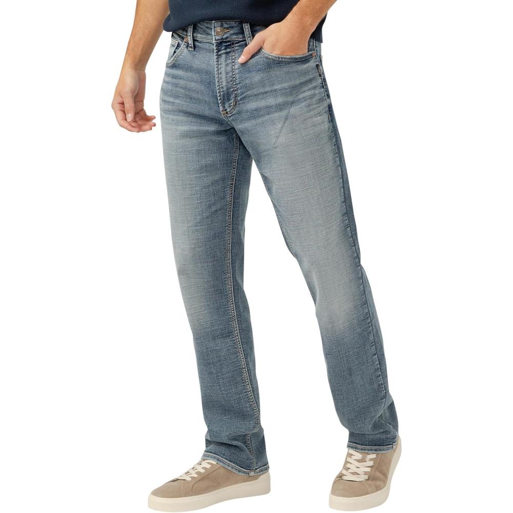 image:imageSilver Jeans Co Mens Grayson Classic Fit Straight Leg Jeans LegacyLight Wash
