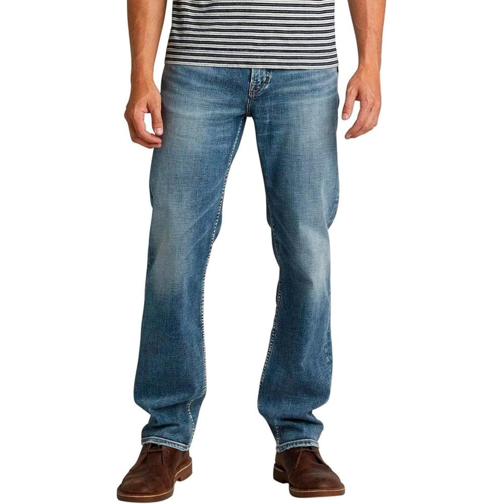 image:imageSilver Jeans Co Mens Grayson Classic Fit Straight Leg Jeans LegacyPerformance Stretch Medium