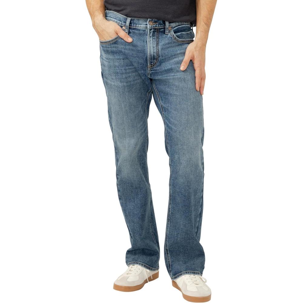 image:imageSilver Jeans Co Mens Jace Slim Fit Bootcut JeansDark Wash Vwt349