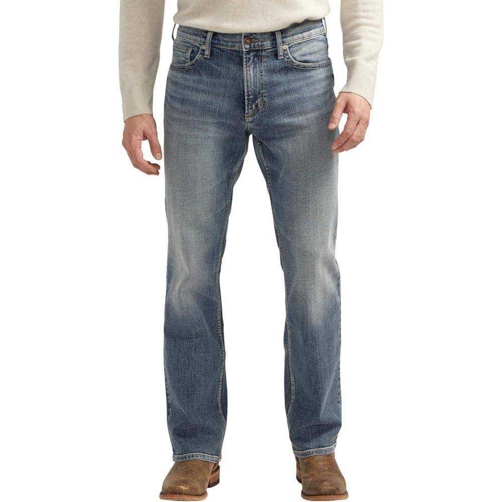 image:imageSilver Jeans Co Mens Jace Slim Fit Bootcut JeansMed Wash