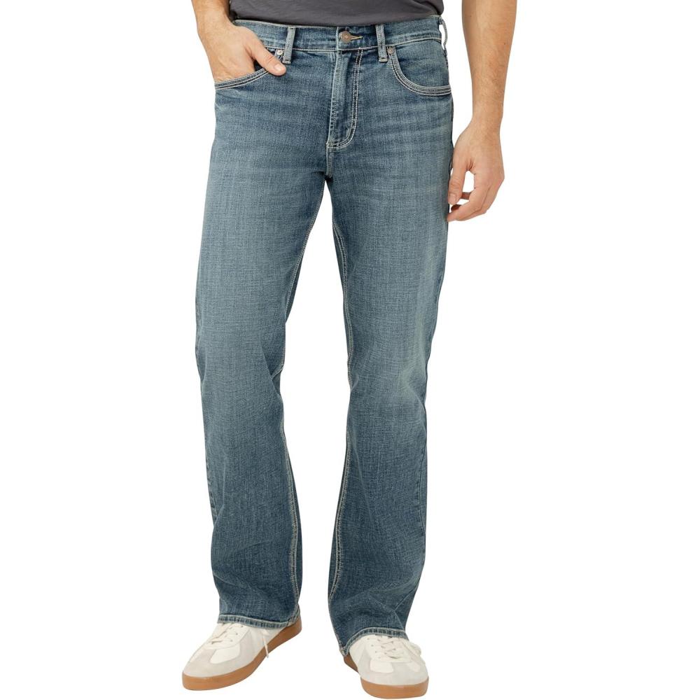 image:imageSilver Jeans Co Mens Zac Relaxed Fit Straight Leg JeansMed Wash Lds227