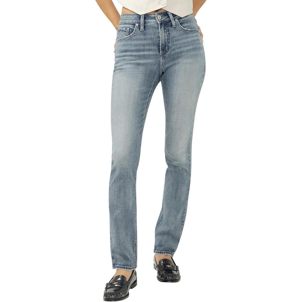 image:imageSilver Jeans Co Womens Avery High Rise Curvy Fit Straight Leg JeansLegacySoho