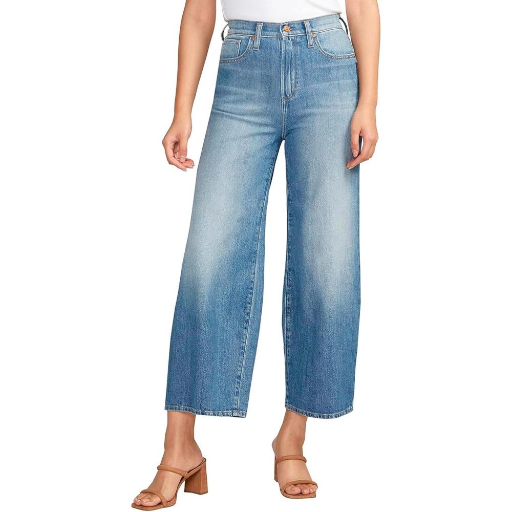 image:imageSilver Jeans Co Womens Highly Desirable High Rise Wide Leg JeansMed Wash Acs264