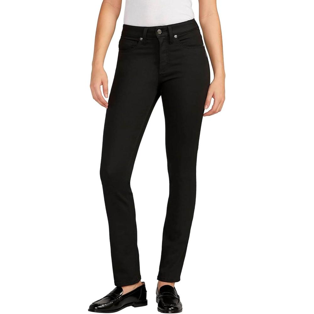 image:imageSilver Jeans Co Womens Most Wanted Mid Rise Straight Leg JeansDark Wash Frb548