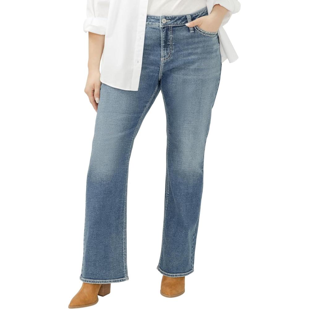 image:imageSilver Jeans Co Womens Plus Size Suki Mid Rise Slim Bootcut JeansGeorgia